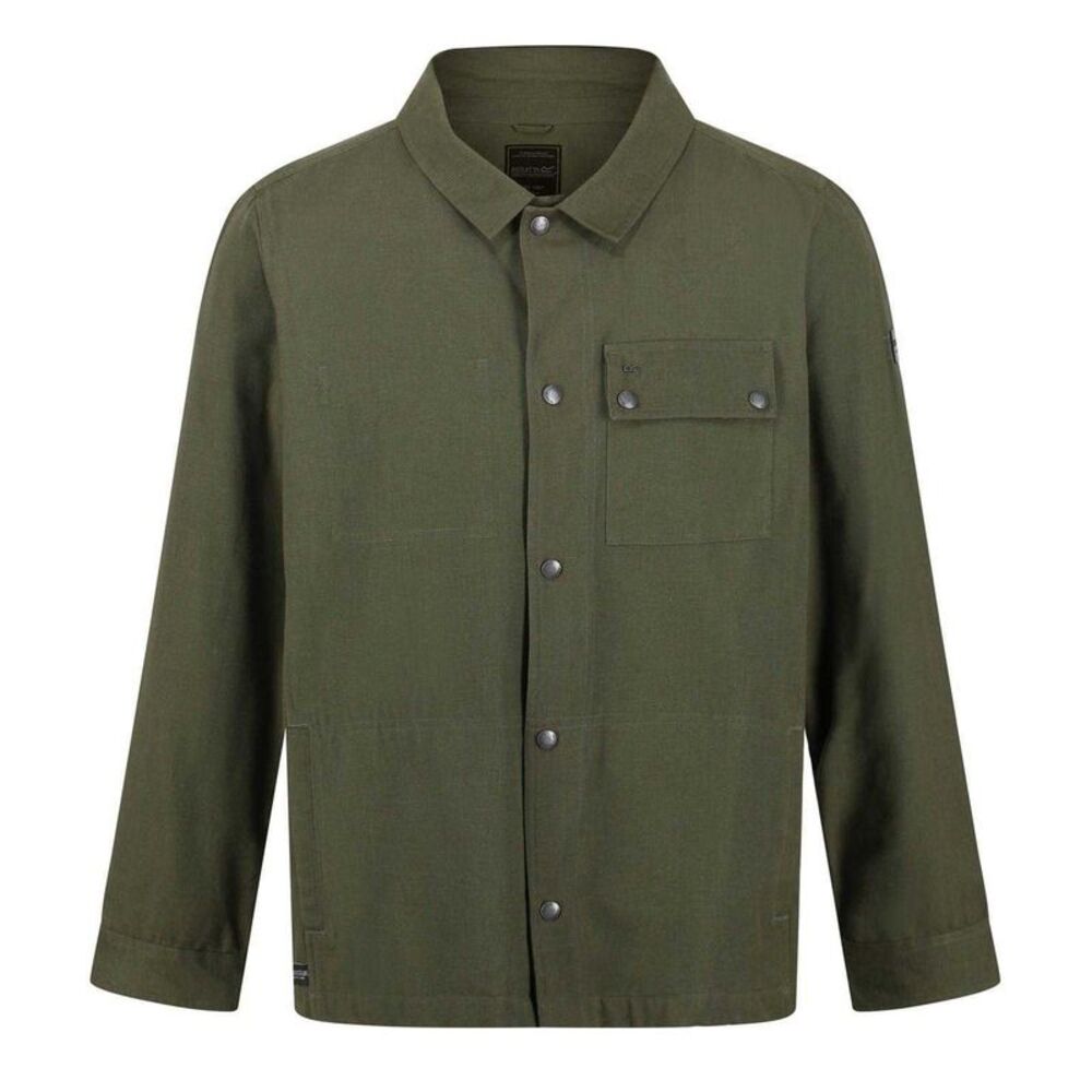 Regatta Mens Jayden Plain Long-Sleeved Shirt / Capulet